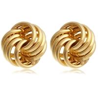 9ct Gold Small Knot Tube Stud Earrings 1.55.0159