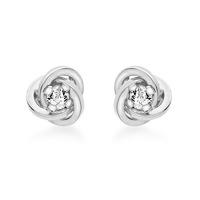 9ct White Gold Stone Set Knot 5.57.0213