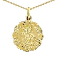 9ct Gold St Christopher and Chain SC060 CN824-18