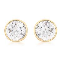 9ct gold 5mm cz round stud earrings 1573423
