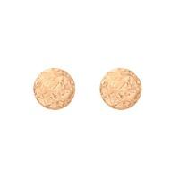 9ct rose gold 4mm faceted ball stud earrings 5558009