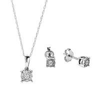 9ct white gold diamond pendant set sks18600 10