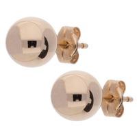 9ct Rose Gold 7mm Dome Stud Earrings E21-0017