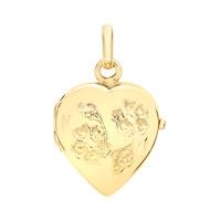 9ct Gold Heart Daisy Locket Chain 1-65-1713