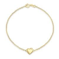 9ct Gold Diamond Heart Bracelet 1.28.477Y