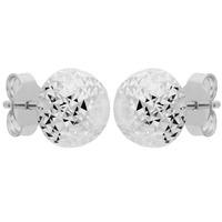 9ct White Gold Diamond Dome Studs E21-0005W