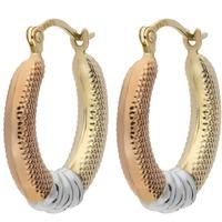 9ct tri colour textured hoop earrings d17 5946 mc