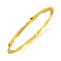 9ct Gold Twisted Bangle BN379