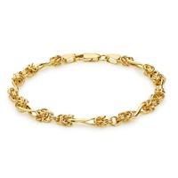 9ct Gold Twisted Byzantine 7 Inch Bracelet 1.20.2381