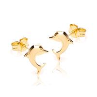 9ct Dolphin Stud Earrings 1-55-0251