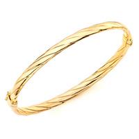 9ct Gold Twist Bangle 1340521