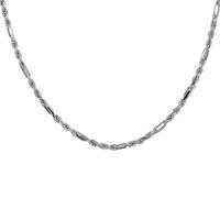 9ct white gold figarope 18inch chain 5167104