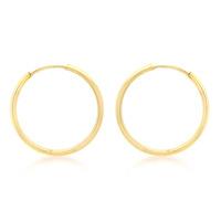 9ct Gold 22mmPlain Hoops 1.52.1939