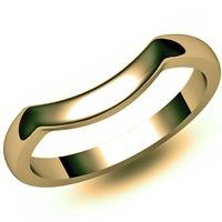 9ct 3mm Dipped Centre Ring SW002 9Y N