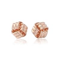 9ct Rose Gold Knot Stud Earrings SE496