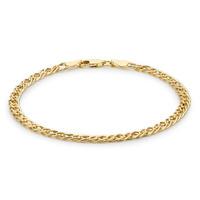 9ct Gold 7.5 Inch Hollow Double Curb Bracelet 1.23.5832