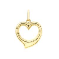 9ct gold open heart pendant 1610073