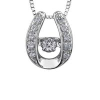 9ct white gold diamond horseshoe pendant p3122w 16c 10