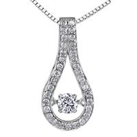 9ct white gold diamond teardrop pendant p3071w 30c 10