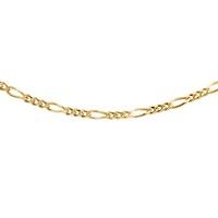 9ct Gold Diamond Cut 18 Inch Figaro Chain 1.15.0034