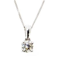 9ct White Gold 0.25ct Diamond Pendant 1304P-9W-DQ1025