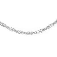 9ct White Gold 18inch Twist Curb Chain 5-13-1614