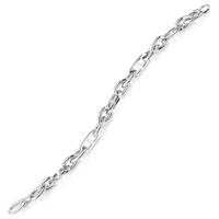 9ct White Gold Fancy Link Bracelet BR415-07