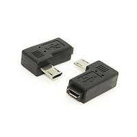 9mm long connector 90 degree left angled micro usb 20 5pin male to fem ...