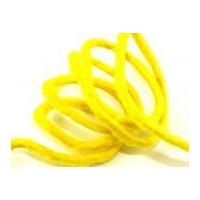 9mm Pure Wool Felt Wired Cord Yellow