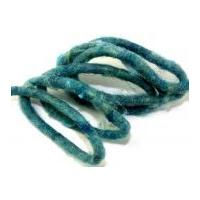 9mm Pure Wool Felt Wired Cord Turquoise