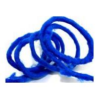 9mm pure wool felt wired cord royal blue