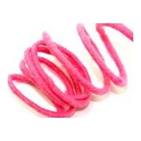 9mm Pure Wool Felt Wired Cord Rose Pink