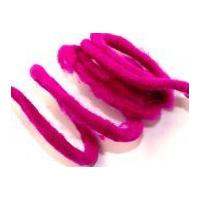 9mm Pure Wool Felt Wired Cord Fuchsia Pink