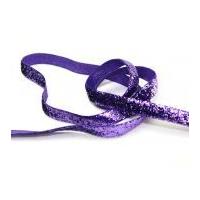 9mm Luxurious Glitter Tinsel Ribbon 5m Purple