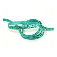 9mm luxurious glitter tinsel ribbon 5m turquoise