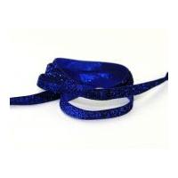 9mm luxurious glitter tinsel ribbon 5m royal blue