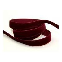 9mm berisford velvet ribbon 9390 bordeaux