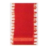 9mm berwick offray feather edge double face satin ribbon red