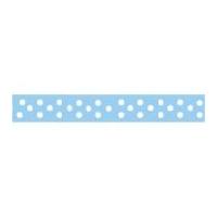 9mm Celebrate Grosgrain With Spots Ribbon Baby Blue