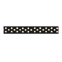 9mm Celebrate Grosgrain With Spots Ribbon Black