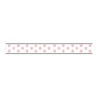 9mm celebrate grosgrain with spots ribbon white red