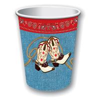 9oz Pack Of 8 Wild West Cups