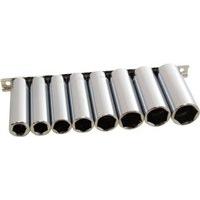 9pc 12 drive 6pt deep metric sockets on rail