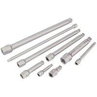 9pc Wobble Ext Set 1/4-3/8-1/2