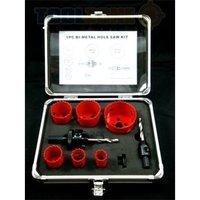 9pc Plumbers Hole Saw Set 19, 22, 29, 38, 44, 57mm Down Light Cutter Set