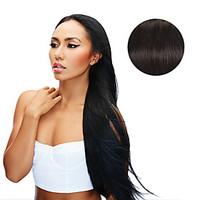 9Pcs/Set Deluxe 120g #1b Natural Black Off Black Clip In Hair Extensions 16Inch 20Inch 100% Human Hair
