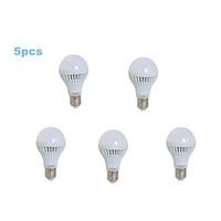 9W E26/E27 LED Globe Bulbs A80 30 SMD 2835 600-700 lm Cool White AC 110-130 V 5 pcs