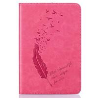 A Variety Of Colors Feather Pattern Embossed Leather For IPAD6