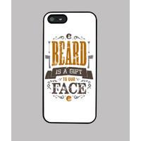 a beard is a gift to our face iphone 5