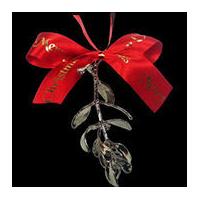 A Platinum dipped Sprig of Christmas Mistletoe